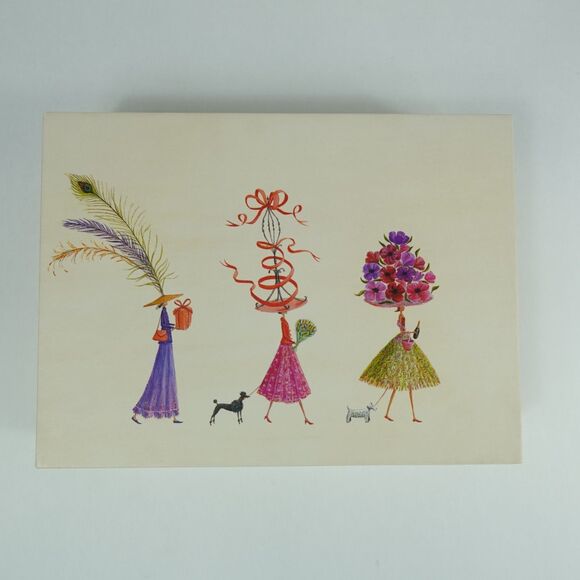 Anthropologie Roger La Borde Blank Note Cards Boxed set of 20 Four Designs - Picture 1 of 16